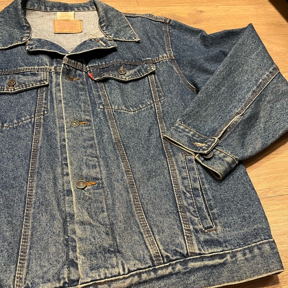 Vintage 70’s / 80’s Big E Type 3 Style Levi’s 501 Denim Jean Jacket 36 - Picture 4 of 7